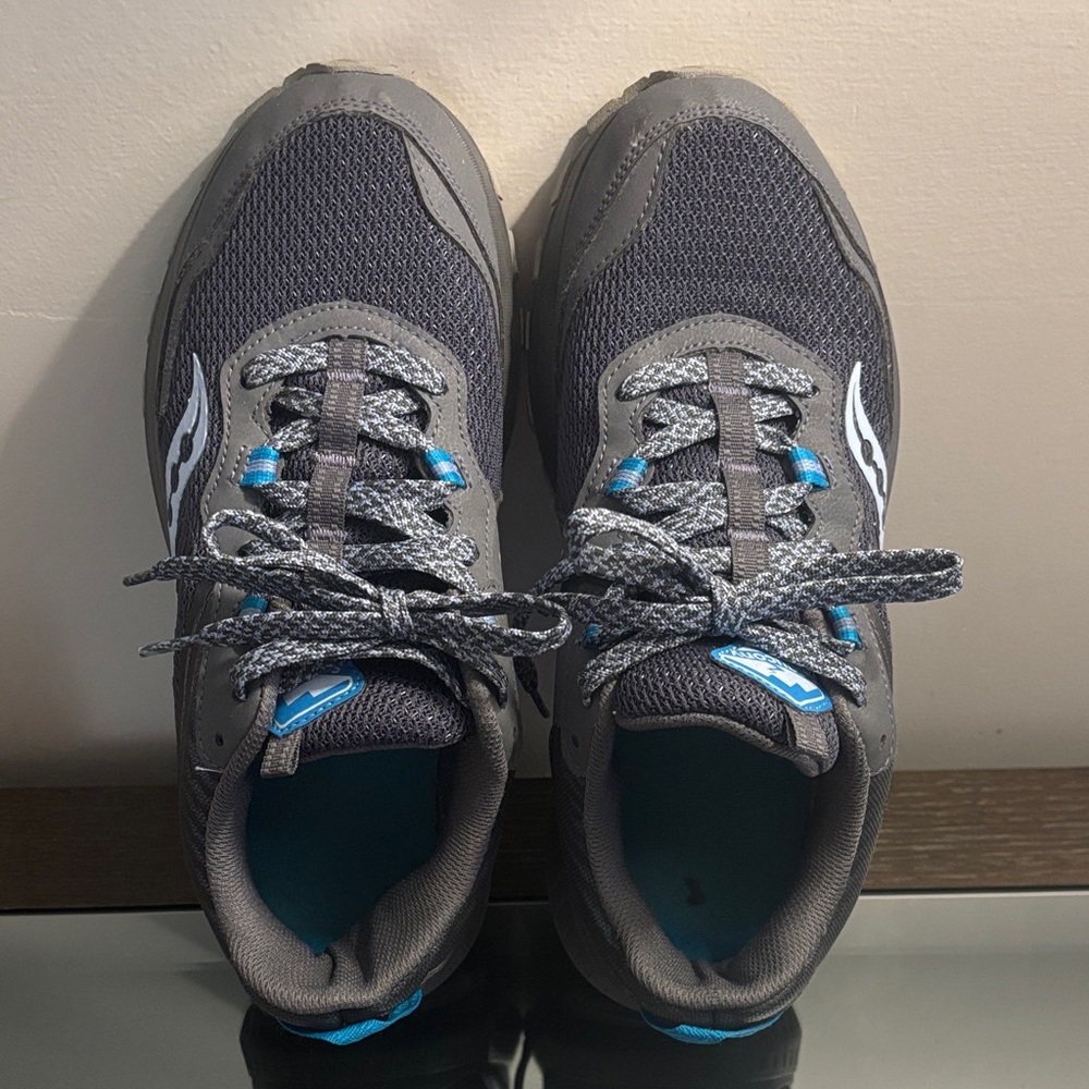 Saucony Excursion Tr 15 Grey with Teal Accents